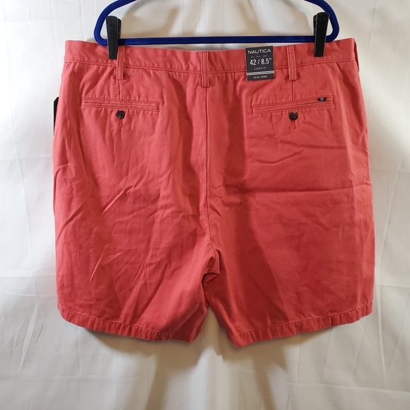 Nautica Men's Sailor Red Flat Front Classic Fit Deck Shorts 42W NWT - Picture 9 of 9